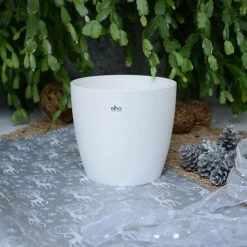 Elho® Round White Pot