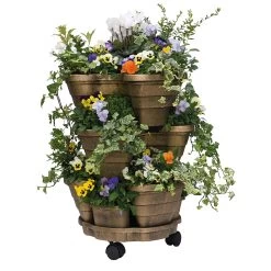 Garden Grow Tiered Planter - Bronze -Dobies 500039b