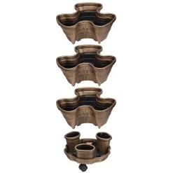 Garden Grow Tiered Planter - Bronze -Dobies 500039d