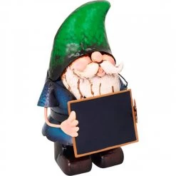 Metal Gnome With Chalk Board -Dobies 505754B METAL GNOME WITH CHALK BOARD SUPPLIER