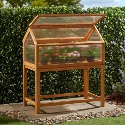 G. Grow Wooden Cold Frame With Legs