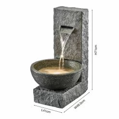 Serenity Stone-Effect Cascading Water Bowl Water Feature -Dobies G3880202000x200020CO20220Dimensions