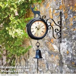 Wall Mounted Metal Stag Clock