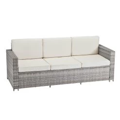 Garden Gear Riviera 5-Seat Rattan Set -Dobies G4559 G4561 Riviera 5 Light Grey WCover CO 3