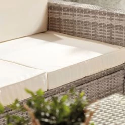 Garden Gear Riviera 5-Seat Rattan Set -Dobies G455920G456120Riviera20520Light20Grey20WCover20LS203