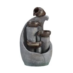 4 Tier Casca Bowls & Jars Water Feat -Dobies G4639