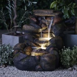 Tall Tumbling Rock Wall Water Feature -Dobies G47522015