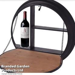Wine Bar With Foldable Shelf -Dobies WINE SHELFFOLD U50465