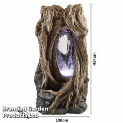 Hollow Tree Trunk Waterfall Water Feature 8 Hollow Tree Trunk Waterfall Water Feature -Dobies p WEBG39464