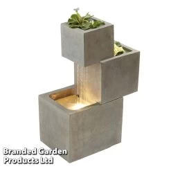 Serenity Cascade Water Feature With Planters -Dobies z G27489