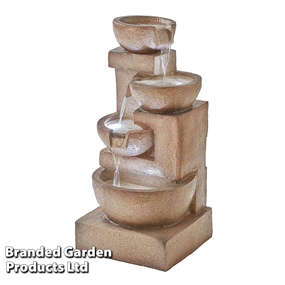 Four Tier Laguna Cascade Water Feature With Lights 3 Four Tier Laguna Cascade Water Feature With Lights - Image 3