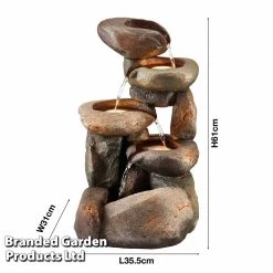 Tumbling Rock Water Feature -Dobies z WEBG38734