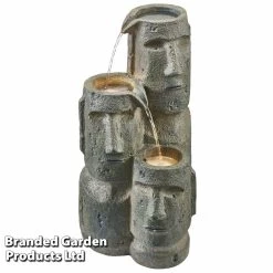 Easter Island Head Cascade Water Feature -Dobies z WEBG38904