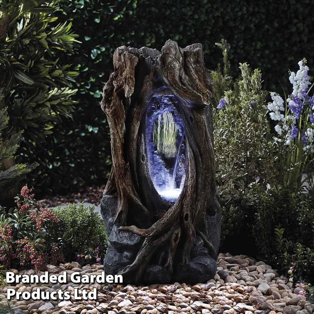 Hollow Tree Trunk Waterfall Water Feature 2 Hollow Tree Trunk Waterfall Water Feature - Image 2