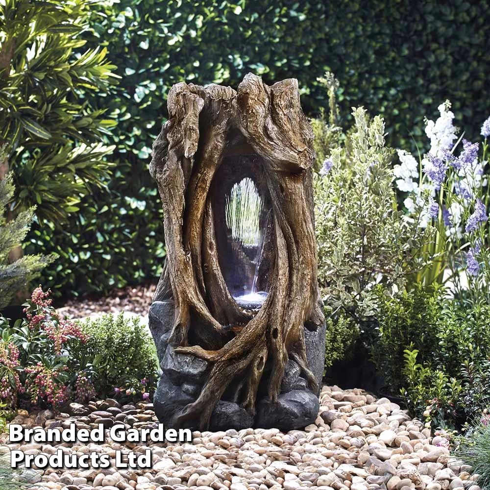 Hollow Tree Trunk Waterfall Water Feature 1 Hollow Tree Trunk Waterfall Water Feature