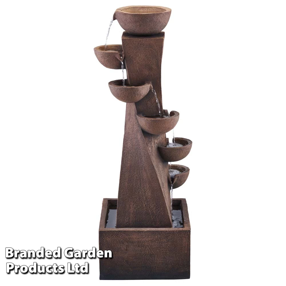 Serenity 6-Tier Bowl Tower Water Feature 3 Serenity 6-Tier Bowl Tower Water Feature - Image 3