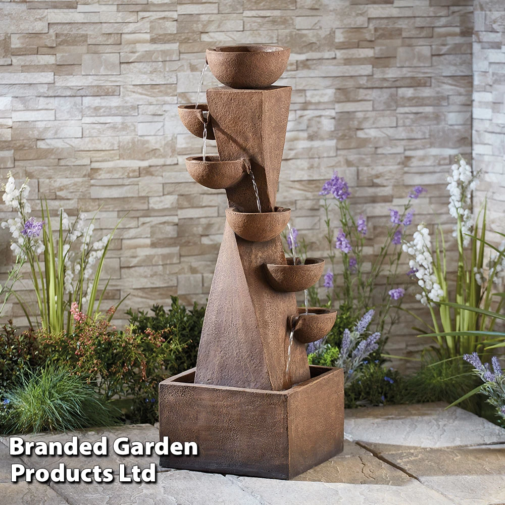 Serenity 6-Tier Bowl Tower Water Feature 1 Serenity 6-Tier Bowl Tower Water Feature