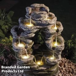 Double-Sided Rock Cascade Water Feature 7 Double-Sided Rock Cascade Water Feature -Dobies z WEBG39543
