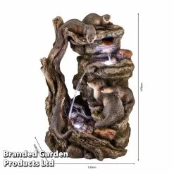 XL Otter Family Water Feature -Dobies z WEBG39563