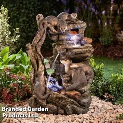 XL Otter Family Water Feature